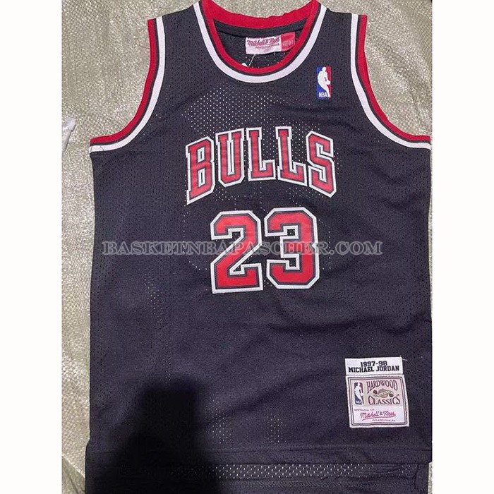 Maillot Enfant Chicago Bulls Michael Jordan NO 23 Mitchell & Ness 1997-98 Noir